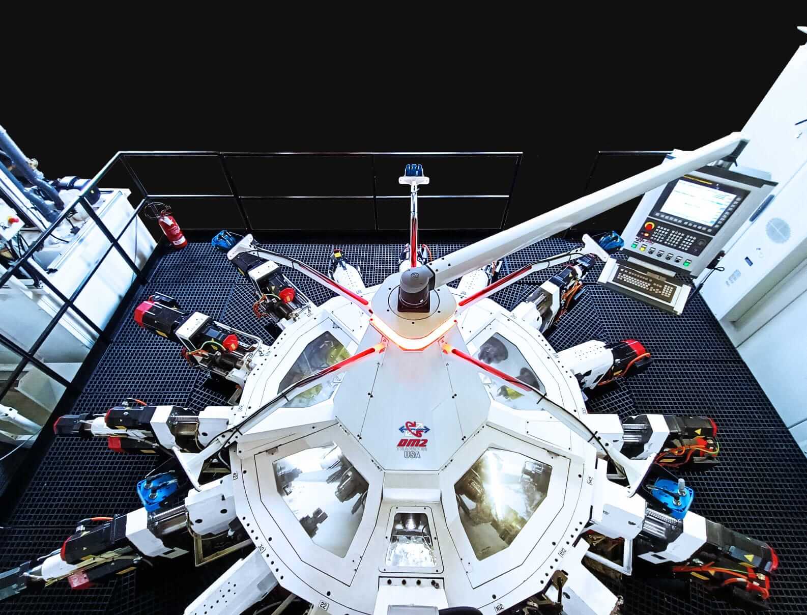 overhead view of DM2 Technomat